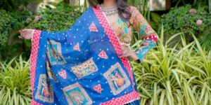 Women's Traditional Blue Printed Designer Lehenga Choli