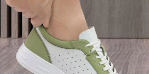 Mens M1050 Green & White Synthetic Casual Shoes