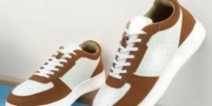 Mens M1050 Tan & White Synthetic Casual Shoes