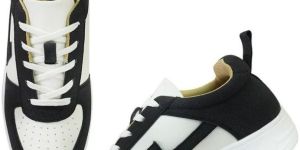 Mens M1055 Black & White Synthetic Casual Shoes
