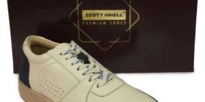 Mens SE1006 Beige & Black Synthetic Casual Shoes