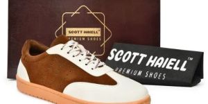Mens SE1014 Tan & White Synthetic Casual Shoes
