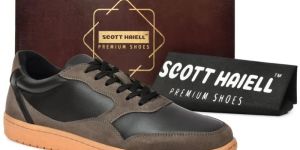 Mens SE1025 Brown & Black Synthetic Casual Shoes