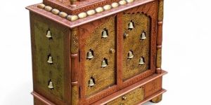 Painted Wooden Door Temple