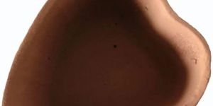 Decorative Heart Shaped Clay Diya