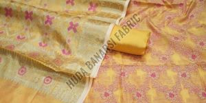 Ladies Banarasi Meenakari Tilfi Silk Suit