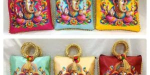 Pooja Ganpati Print Gift Bag