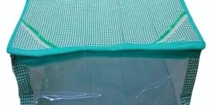 PVC Green Saree Packaging Bag