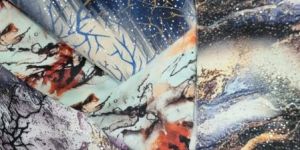 satin digital prints fabric