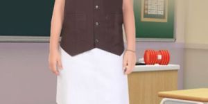 Girls Model English 8 to 10 Class School Uniform