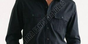 Men Cotton Full Sleeve Cargo Shirt