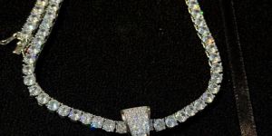 Alex Letter Moisanite Iced Out Pendant