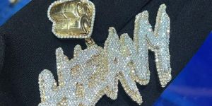 Heavy Ived Out Gold Plated Pendant