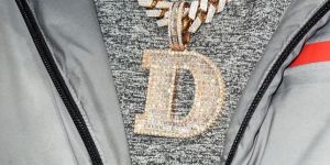 Moissanite D Letter Iced Out Pendant