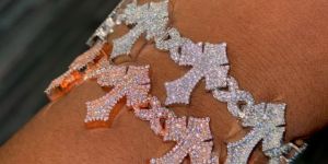 Vvs Moissanite Stone Luxury Cross Bracelet