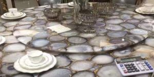Agate Round Table Top