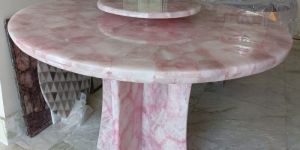 Rose Quartz Round Table Top
