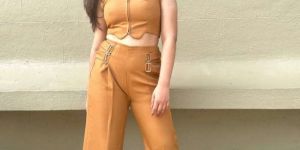 Ladies Hazel Golden Co Ord Dress