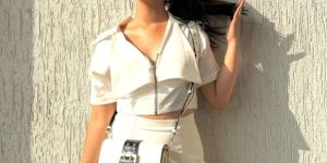 Ladies Mira White Co Ord Dress