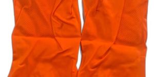 Regular Orange Latex Hand Gloves