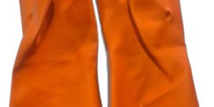 Standard Orange Latex Gloves