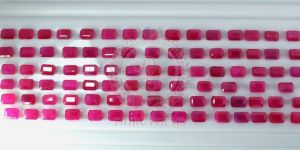 TGM 0270 Octogan Red Ruby Lot Gemstone