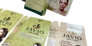 coloured mono carton face pack box