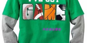 Kids Boys Full Sleeve Cotton Printed T-Shirt