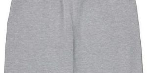 Mens Grey Cotton Short