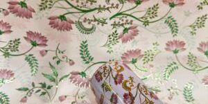 Round Floral Printed Tin Can