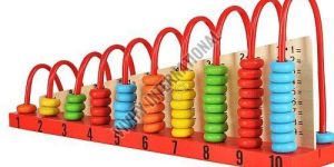 Wooden Abacus Calculation Shelf