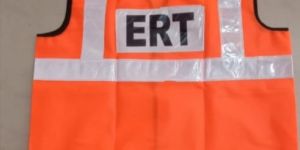 Without Sleeves Plain Polyester Reflector Safety Jacket