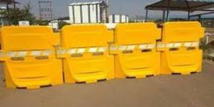 Yellow Plastic Road Traffic Portable Barricade