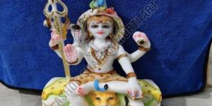 12 Inch Shiva God Marble Statue