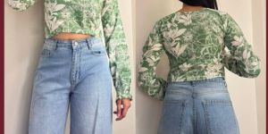 Ladies Floral Print Crop Top