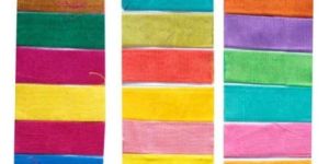 Multicolor Viscose Chanderi Silk Fabric
