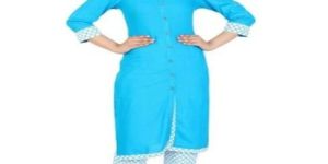 Ladies Cotton Plain Kurtis