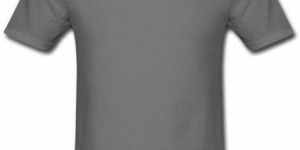 Mens Plain Grey Round Neck T-Shirts
