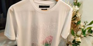 Mens Printed White Round Neck T-Shirts