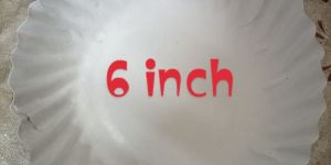 Plain Round 6 Inch Duplex Paper Plate