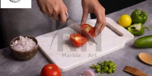 12 Inch White Marble Chopping Board