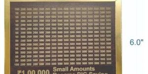 7.5x6x2.75Inch Wooden Money Bank