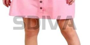 Girls Pink Cotton Skirt