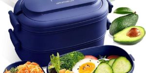 1550ml Double Layer Portable Lunch Box Set