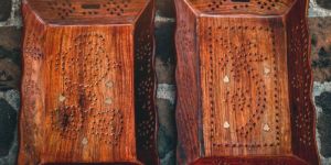 2 Set OF Portrayal Sheesham Wood Serving Tray