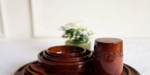 9 Piece OF Sheesham Wood Dinner Set