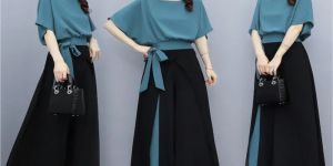 Ladies Goddess Style Two Piece Dress