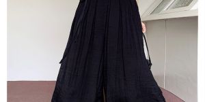 Ladies High Waist Wide Leg Palazzo Pant