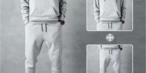 Mens Hoodie with Track Pant Set