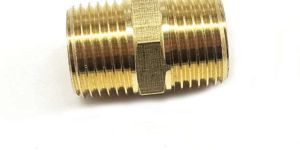 1X1 Inch CP Brass Golden Nipple